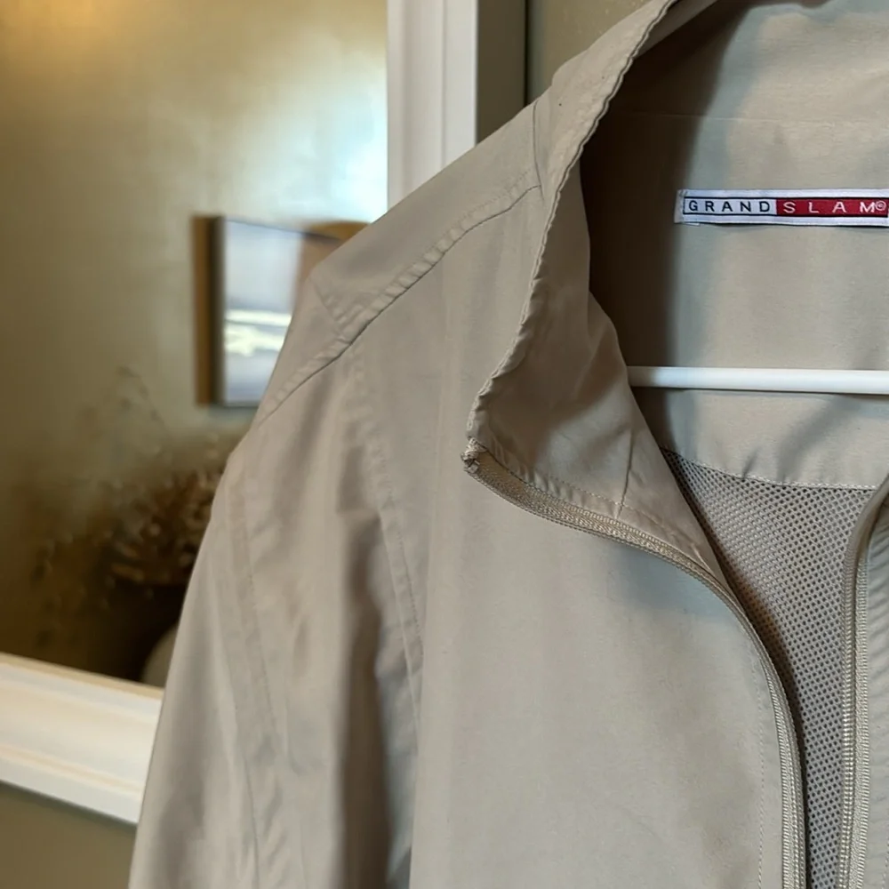 Grand Slam Size Large Khaki Pullover - Picture 2 of 4